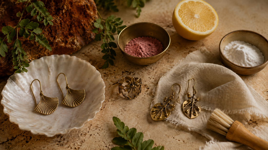 Brass Jewellery Care: How to Clean, Polish and Care for Your Brass Jewellery - JUNUKA