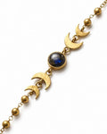 Moontide – Crescent Brass Choker Necklace