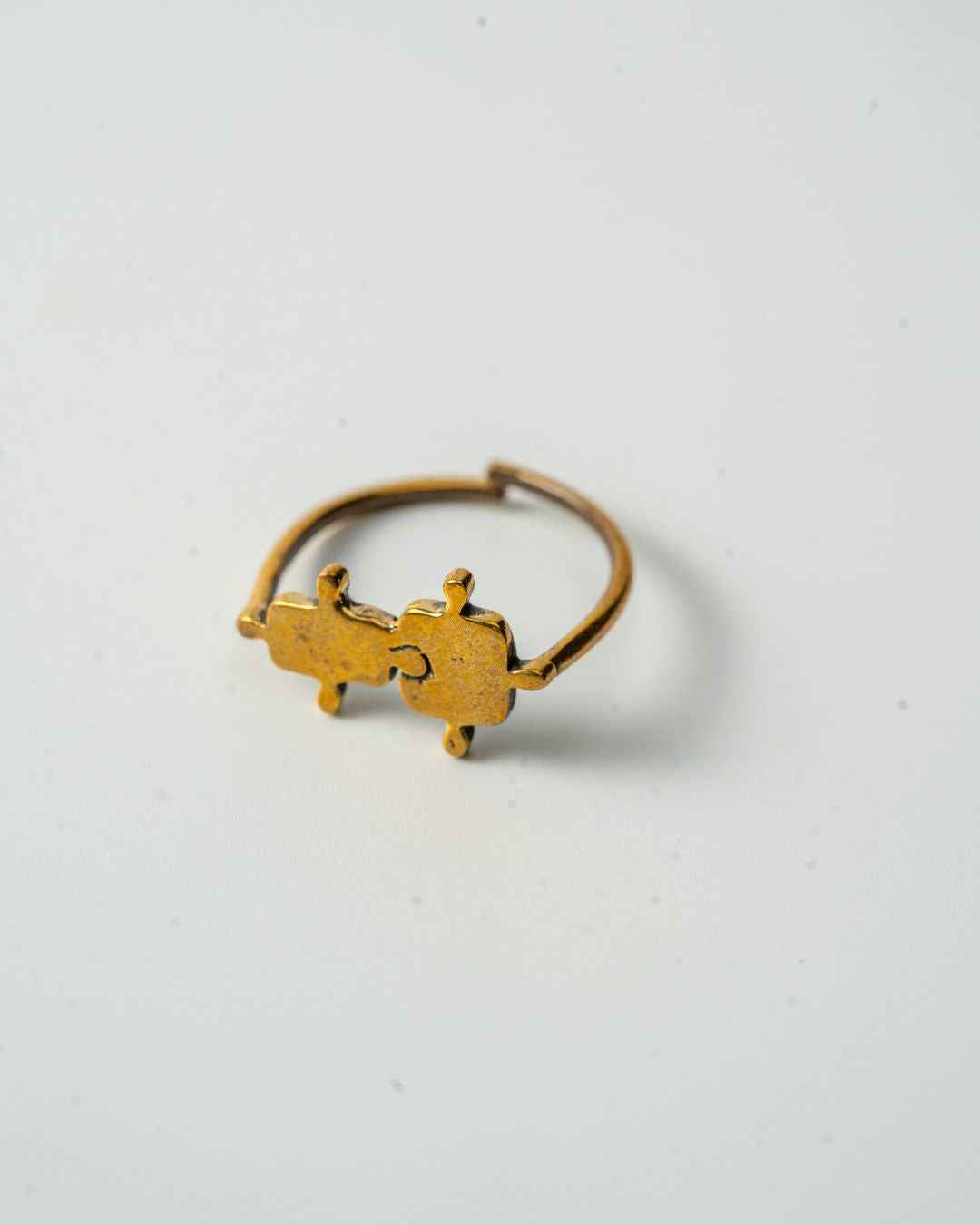 Puzzle –  Puzzle Piece Brass Ring