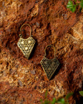 Starwoven – Geometric Filigree Brass Hoop Earrings - JUNUKA