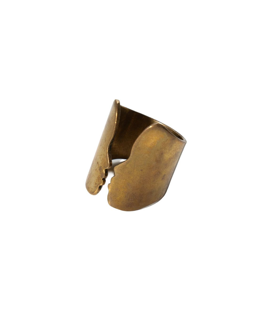 Mukha – Mask-Inspired Brass Statement Ring - JUNUKA
