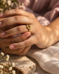 Moonbloom – Floral Brass Ring