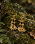 Eye for an Eye – Brass Eye Stud Earrings